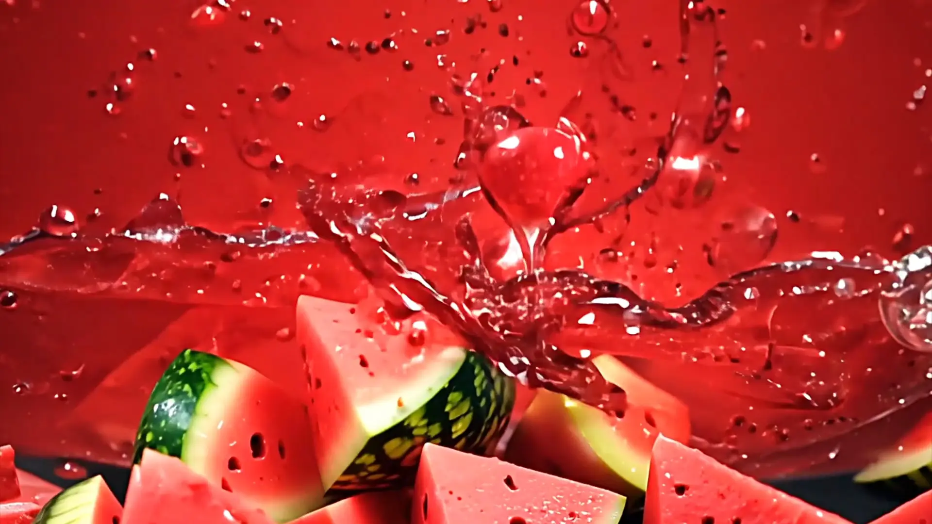 Juicy Watermelon Burst Video Transition for Creative Projects